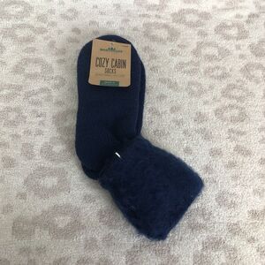 Northeast Outfitters Cozy Cabin Navy Sz Large 8-12.5 Mens Socks